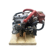 Isuzu 4JB1T supercharged marine diesel engine assembly