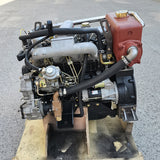 Isuzu 4JB1T supercharged marine diesel engine assembly