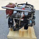 Isuzu 4JB1T supercharged marine diesel engine assembly