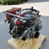 Isuzu 4JB1T supercharged marine diesel engine assembly