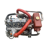 Isuzu 4JB1T supercharged marine diesel engine assembly