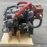 Isuzu 4JB1T supercharged marine diesel engine assembly